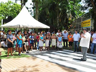 O prefeito Antônio Francisco Neto inaugurou no sábado, dia 26, a primeira escola pública de Remo do País, que fica no Parque Aquático Municipal de Volta Redonda / Foto: Divulgação